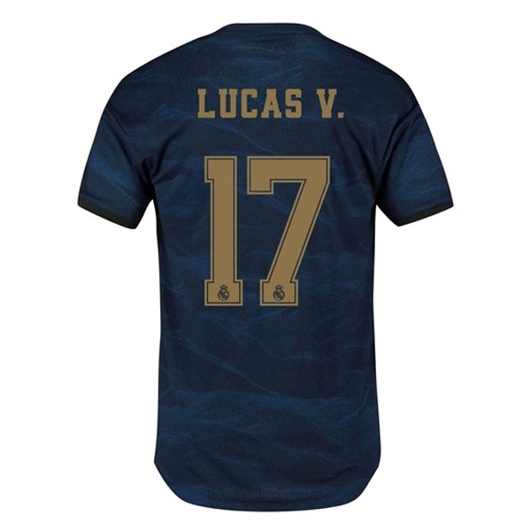 Camiseta Real Madrid NO.17 Lucas V. Segunda equipo 2019-20 Azul